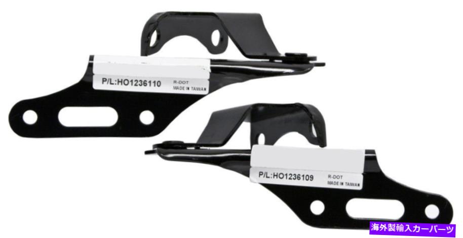 HOOD HINGES 01-05ホンダシビック02-06 CR-VエレメントHO1236110 HO1236109用の新しいフードヒンジセット New Hood Hinge Set For 01-05 Honda Civic 02-06 CR-V Element HO1236110 HO1236109