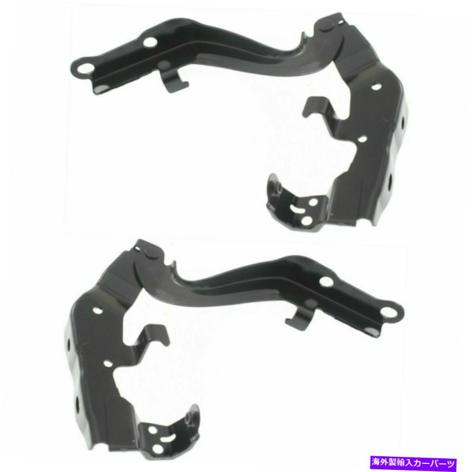 HOOD HINGES 2つのフードヒンジドライバーと乗客側LH RH LX1236108、LX1236109ペアの新しいセット New Set of 2 Hood Hinges Driver & Passenger Side LH RH LX1236108, LX1236109 Pair