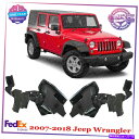 Fender Liner 2007-18ジープラングラーのための/アルミニウムLH&RH付きフロントスプラッシュシールドフェンダーライナー Front Splash Shield Fender Liner With/Aluminum LH & RH For 2007-18 Jeep Wrangler(2)