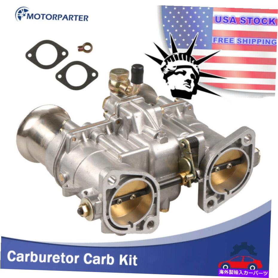 Carburetor 48ida Weber 19030018 vertical VW US V8デュアルスロートw/ガスケット用の炭素炭炭水化物 Carburetor Carb For 48IDA Weber 19030018 Vertical VW US V8 dual-throat W/Gasket