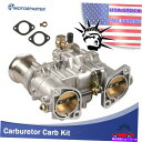 Carburetor 48ida Weber 19030018 vertical VW US V8デュアルスロートw/ガスケット用の炭素炭炭水化物 Carburetor Carb For 48IDA Weber 19030018 Vertical VW US V8 dual-throat W/Gasket