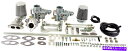 Carburetor Empi 47-7411デュアルEPC 34炭水化物キットデュアルポート、タイプ1バグ/デューンバギーに適合 EMPI 47-7411 Dual EPC 34 Carb Kit Dual Port, Fits Type 1 Bug/Dune Buggy(2)