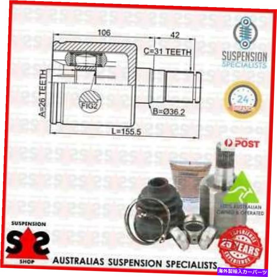 Driveshaft フロントアクスル左ジョイントキット、ドライブシャフトスーツボルボXC60 I SUV（156）DZ SUV D5 AWD Front Axle Left Joint Kit, Drive Shaft Suit VOLVO XC60 I SUV (156) DZ SUV D5 AWD