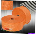 exhaust manifold 10mの空気摂取誘導熱冷却熱ラップ保護 +ジップタイオレンジ 10M Air Intake Induction Thermal Cooling Heat Wrap Protection + Zip Ties Orange(2)