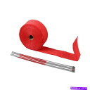 exhaust manifold レッドパイプラップ排気ターボヒートマニホールドヘッダー2 "x 50フィートロール非常に高い温度 RED Pipe Wrap Exhaust Turbo Heat Manifold Header 2"x 50ft Roll Very High Temp