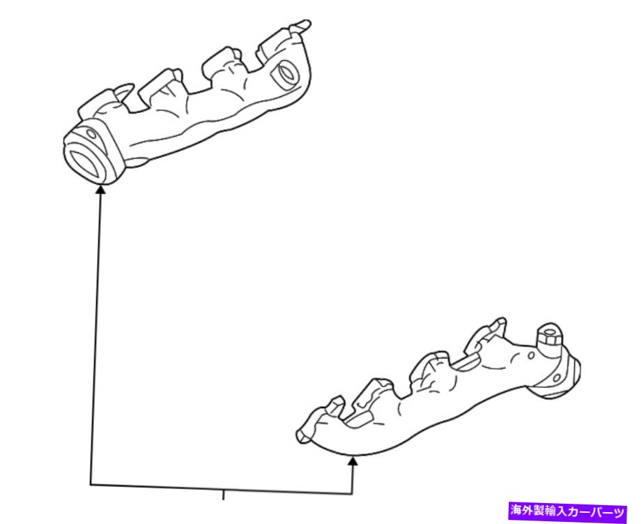 exhaust manifold 本物のフォード275lbs CB Cor fib doublewall 7c2z-9431-c Genuine Ford 275LBS Cb Cor Fib Doublewall 7C2Z-9431-C