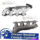 exhaust manifold Cadillac Escalade Chevy Express Silverado LH&RHの2つの排気マニホールド Two...