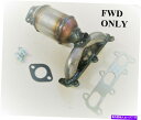 exhaust manifold 適合:2005-2010 Kia Sportage 2.7L Bank1 FWDマニホールド触媒コンバーター Fits: 20...