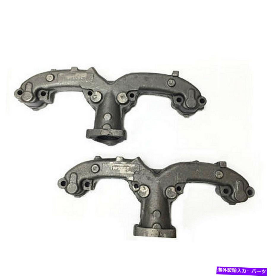 exhaust manifold ӵޥ˥ۡɤΥڥ69-72ܥ졼GMCۡ󥻥󥿡ȥ졼ȥ372243 Pair of Exhaust Manifolds 69-72 Chevy GMC Ram Horn Center Straight Dump 372243