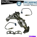 exhaust manifold 02-03のマニホールド触媒コンバーター酸素センサーキットAltima Sentra 2.5L Manifold Cataly...