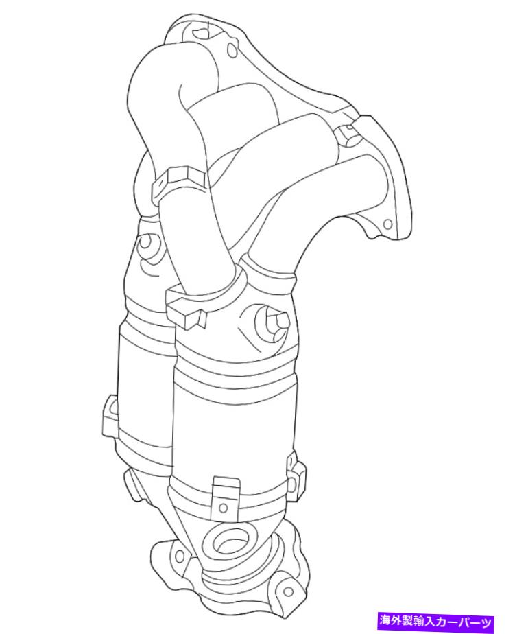 exhaust manifold 本物のトヨタ排気マニホールド25051-28090 Genuine Toyota Exhaust Manifold 25051-28090