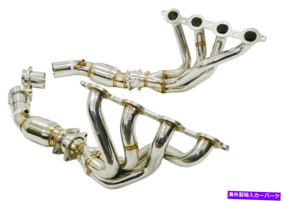 exhaust manifold マキシマイザーサンドブラストキャットヘッダーフィット14-19シボ