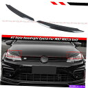 Headlight Covers 2012 - 17年VWゴルフ7 GTI MK7ペイントカーボンファイバールックヘッドライトのまぶたカバー FOR 2012-...