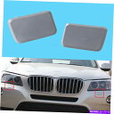Headlight Covers ペアの左右ヘッドライトワッシャーノズルプライミングキャップカバーBMW X3 E83 04-10 Pair Left Righ...