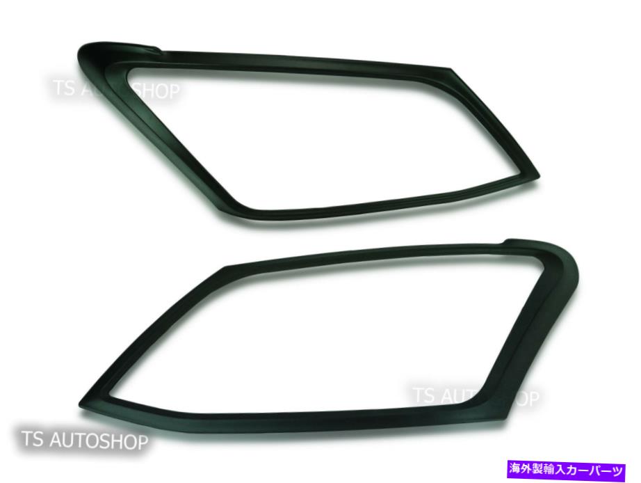 Headlight Covers マットブラックヘッドライトライトカバートリムフィットisuzu d-max dmax v-cross 2012-2015 MATTE BLACK HEAD LIGHT LAMP COVER TRIM FIT ISUZU D-MAX DMAX V-CROSS 2012-2015