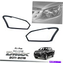 Headlight Covers isuzu d-max dmax blade 2011-12-13-14-15カバーヘッドライトランプマットマットブラック ISUZU D-MAX DMAX BLADE 2011-12-13-14-15 COVER HEADLIGHT LAMP MATTE MATT BLACK