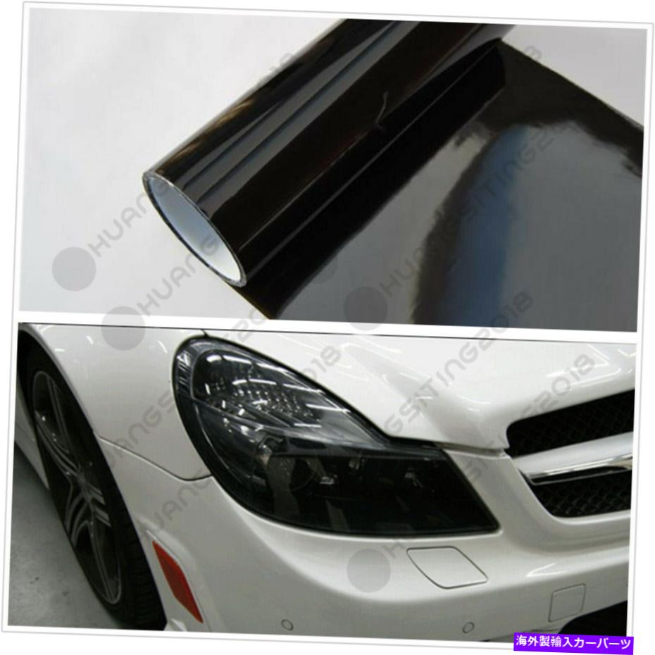 Headlight Covers ơ饤ȥإåɥ饤ȥ⡼֥åӥˡե५СС쥤ƥå30cm x 100cm Car Tailight Headlight Smoke Black Vinyl Film Cover Overlay Sticker 30cm x 100cm