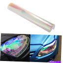 Headlight Covers 1xオートスヘッドライトはカメレオンカラフルなクリアな色合いのビニールフィルムカバーを飾る 1x Autos Headlights Decorate Chameleon Colorful Clear Tint Vinyl Film Cover