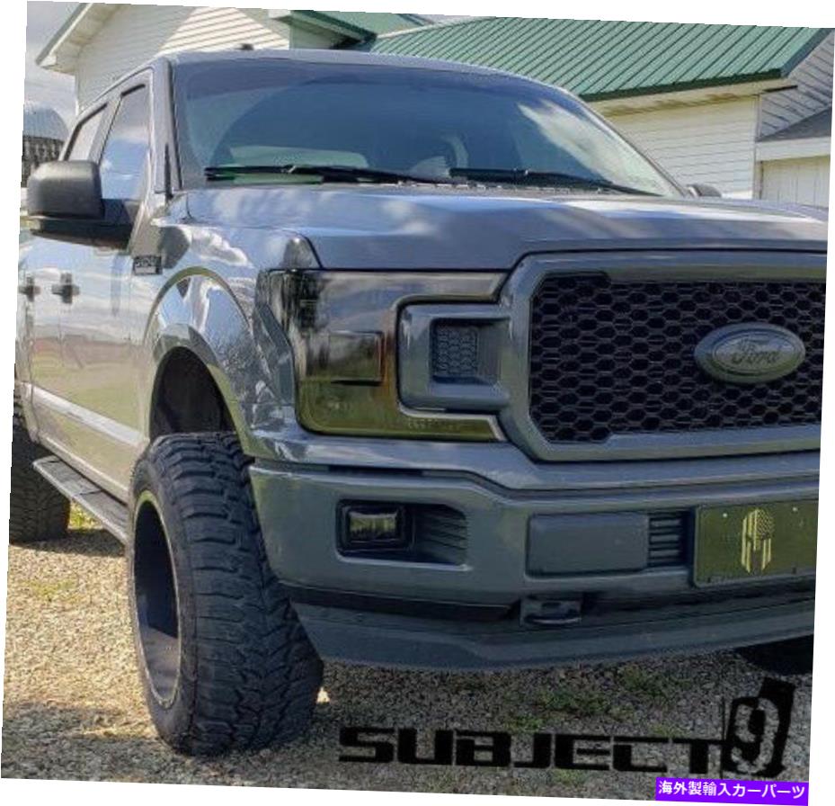 Headlight Covers 18 19 20フォードF-150プレカットヘッドライトティントビニールスモークカバー$ 5払い戻し利用可能 18 19 20 Ford F-150 precut HEADLIGHT tint vinyl smoked covers $5 refund avail