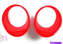 Headlight Covers 日産ジューク4ドアハッチバック2011-2015の赤い光沢のあるヘッドライトヘッドランプカバー RED GLOSSY HEADLIGHT HEAD LAMP COVER FOR NISSAN JUKE 4DOOR HATCHBACK 2011-2015