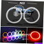 Headlight Covers 2PCS 70mm漴󥸥륢ϥŵإåɥ饤DRL +С 2PCS 70mm Red COB Angel Eyes Halo Ring Bulb Headlights DRL Lamps + Cover