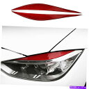Headlight Covers BMW 3シリーズF30用の赤いカーボンファイバーヘッドライトアイブローまぶたトリムカバー RED Carbon Fiber ...