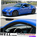 バグシールド Wellvisorsプレミアムシリーズウィンドウバイザー2022+トヨタGR86スバルBRZガード Wellvisors Premium Series Window Visor For 2022+ Toyota GR86 Subaru BRZ Guards(2)