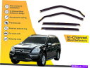 バグシールド チャンネル風力発現レインガードメルセデスGL X164 2007-2013 GL320 350 450 In channel wind deflector rain guard Mercedes Gl X164 2007-2013 Gl320 350 450