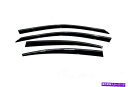 バグシールド AVS-FOR 07-11 LEXUS ES350 VENTVISORロープロファイルディフレクター4PC-スモークW/Chrome AVS-for 07-11 Lexus ES350 Ventvisor Low Profile Deflectors 4pc - Smoke w/Chrome