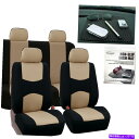 Dashboard Cover 車のシートカバーベージュのセットは、車のSUV無料ギフトダッシュグリップパッドのために Car Seat Covers Sets...