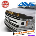 バグシールド AVS 753096 2015-2020 Ford F-150のAeroskin LightShield Hood Protector AVS 753096 Aeroskin LightShield Hood Protector for 2015-2020 Ford F-150(2)