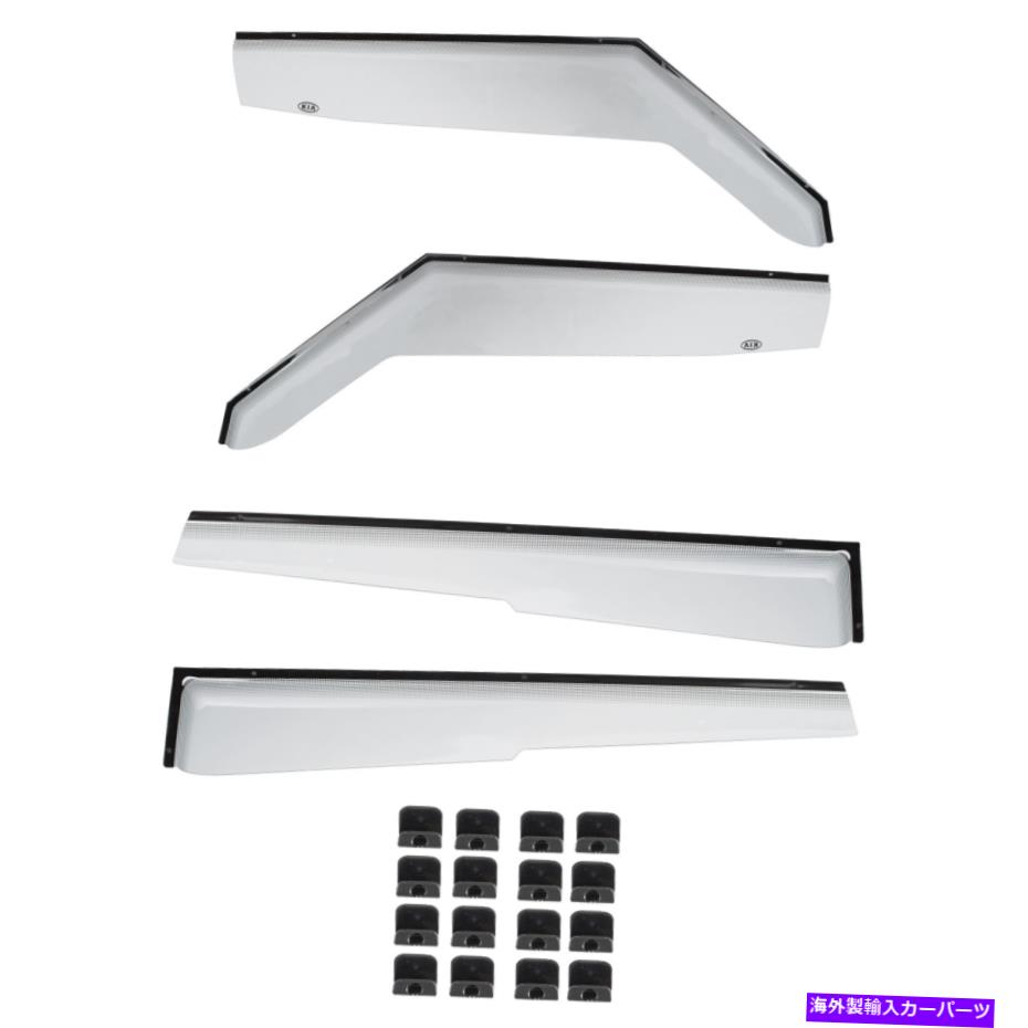 バグシールド OEM New Side Windows Rain Guard Wind Deflectors 2014-2019 Kia Soul B2022-Adu00 OEM ..