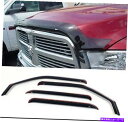バグシールド Dodge RAM 2010-2017クアッドキャブバグデフレクターシールド&チャンネルバイザーコンボ Dodge Ram 2010 - 2017...
