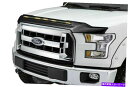 バグシールド AVS-For 2015-2019 Ford F150 Aeroskin Low Profile Hood Shield W/ Lights-Black AVS-for 2015-2019 Ford F150 Aeroskin Low Profile Hood Shield w/ Lights - Black(2)