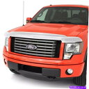 バグシールド Ford F-150 2015-2020のAVS Chromeシールドバグデフレクター AVS Chrome Hood Shield Bug Deflector FOR Ford F-150 2015-2020(2)