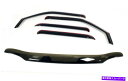バグシールド Combo 4 PC In-Channel Vent Visors&Bug Shield 2015-2020 Ford F-150 Super Crew Combo 4 Pc In-Channel Vent Visors & Bug Shield 2015 - 2020 Ford F-150 Super Crew(2)