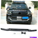 バグシールド ランドクルーザー2016-2021 LED SMOKE BLACK BLACKシールドフードデフレクターガード For Land Cruiser 2016-2021 LED Smoke Black Front Bug Shield Hood Deflector Guard