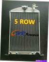 Radiator Ford Car用の5列アルミニウムラジエーターW/Chevy 350 V8 Auto at 1933-1934 1933 1934 5 RO...