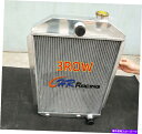 Radiator 3ROW Aluminum Radiator for Chevy Hot/Street Rod Car 1937 350 V8エンジン 3RO...