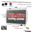 Radiator 1964 - 67年の4rowアルミニウムラジエーターシェビーエルカミノビスケーンインパラカプリスat/mt 4ROW Aluminum Radiator FOR 1964-67 Chevy El Camino Biscayne Impala Caprice AT/MT(2)