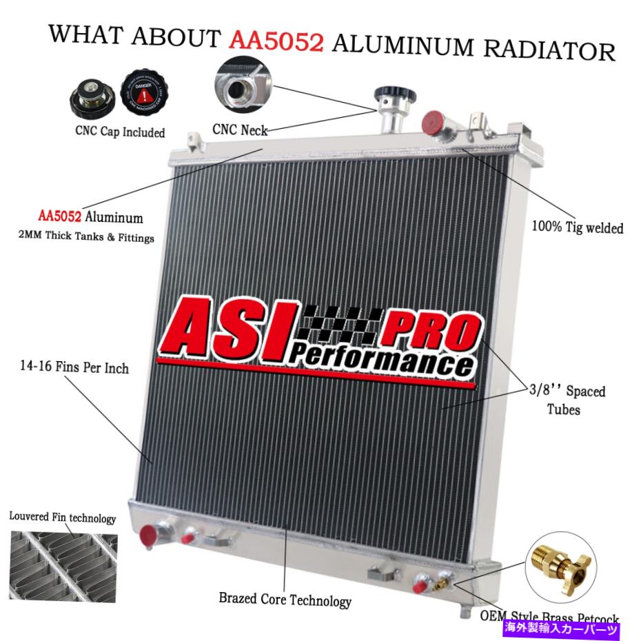 Radiator 3󥢥ߥ˥饸եå2004-2015 14//ե˥ƥ5.6L ASI 3 Row Aluminum Radiator fits 2004-2015 14 NISSAN Armada/TITAN/ INFINITI 5.6L ASI