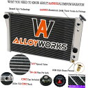 Radiator 1984-1990の4列アルミニウムラジエーターシボレーコルベット/82-02 S10 Blazer V8 4 Row Aluminum Ra...