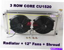 Radiator 3ROWラジエーター＆ファン＆シュラウド88-93 95-99 Chevy C1500 C2500 K1500 K2500 5.0L 5.7L 3Row Radiator&Fan&Shroud For 88-93 95-99 Chevy C1500 C2500 K1500 K2500 5.0L 5.7L