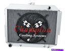 Radiator 4列ジャムチャンピオンラジエーターW/ 16インチファン1967-1970クライスラー300C V8エンジン 4 Row Jamn Champ...