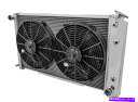 Radiator 1973-1980 GMC C15-C25 Cシリーズ4列チャンピオンアルムラジエーターファンコンボ 1973-1980 GMC C15-C25 C-Series 4 Row Champion Alum Radiator Fan Combo(2)