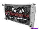 Radiator 1980 81 82 83 84 85 86 Chevy Capriceシリーズ卒業生4列のラジエーターとCaファンコーム 1980 81 8...