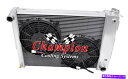 Radiator 1967-1969 Chevy Camaro(Small block)4 row adv championラジエーターw/ 2 10