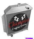 Radiator 1949年から1953年のFord Cars Ford V8 Engineの4列パーフェクチャンピオンラジエーターW/ 16