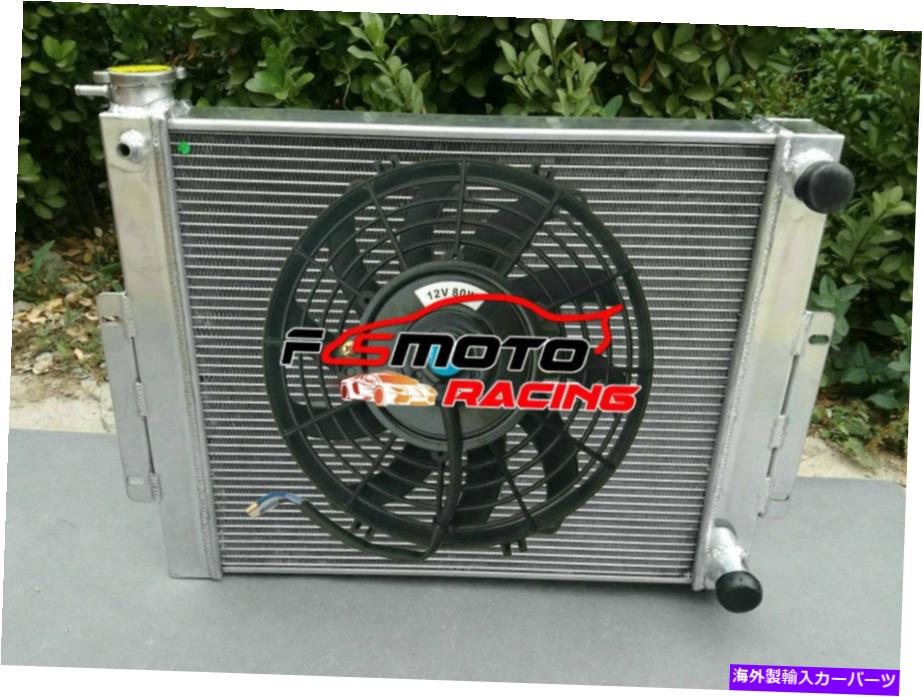 Radiator 3列のラジエーター+ジープCJ7のファンシボレーv8 LSスワップ1976-1986 CJクロスフロー 3 ROW Radiator+FAN For JEEP CJ7 WITH CHEVY V8 LS SWAP MT 1976-1986 CJ Crossflow