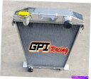 Radiator 56mm Core Fit Ford Cars 1937-1939 w/302 5L SB V8モーターアルミニウムラジエーター 56MM C...